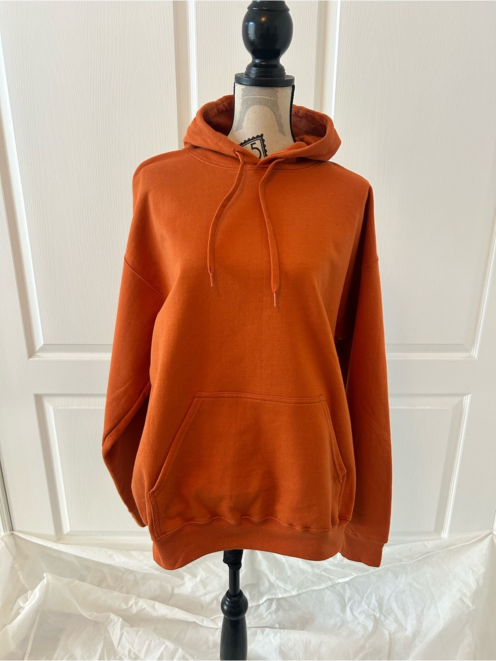 Gildan Men’s Hoodie in Rust Orange